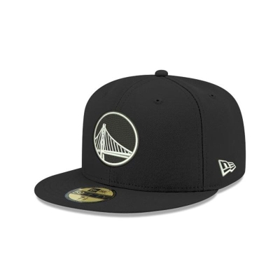 Golden State Warriors Gorra | New Era NBA 59fifty Fitted Cap Mexico - Negros